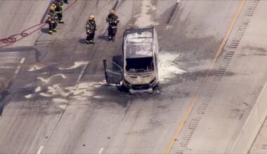 I-95 SB reopens after car fire in Philadelphia's Tacony section
