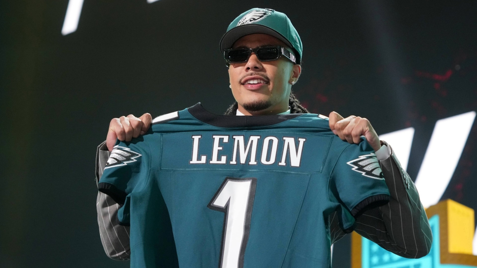 NFL Draft 2026: Eagles trade up to select WR Makai Lemon in first round