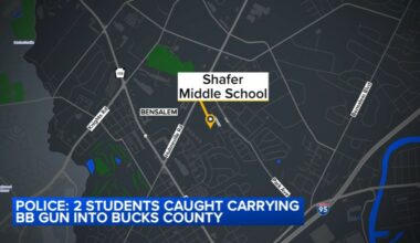 2 students disciplined after BB gun found in Bensalem middle school