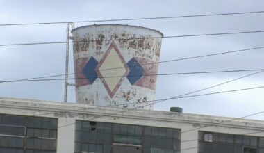 Historic Dixie Cup being taken down from factory in Lehigh Valley