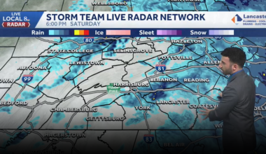 Wet end to our Saturday, drier Sunday; cooler highs across south-central Pennsylvania