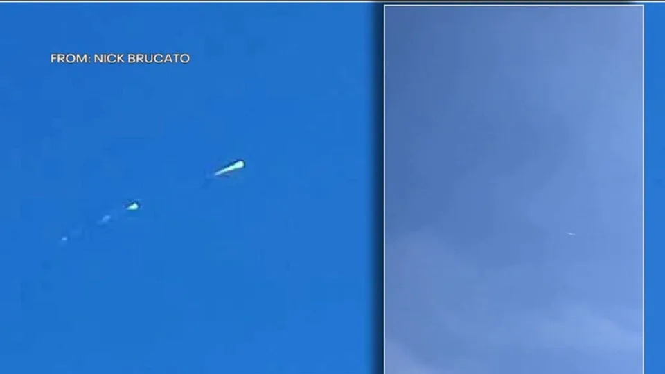 <div>Nick Brucato captured the fireball while in Whiting, New Jersey, Ocean County Tuesday.</div>