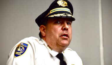 In this file photo, SEPTA Transit Police Chief Charles Lawson speaks at the authority