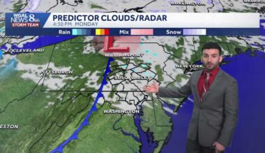 Cool & breezy start to the work week; back to the 70s late week across south-central Pennsylvania