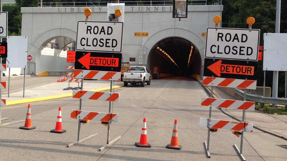Pittsburgh's Liberty Tunnel closed Wednesday and Thursday night