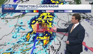 Sunny Monday, Scattered Showers Tuesday
