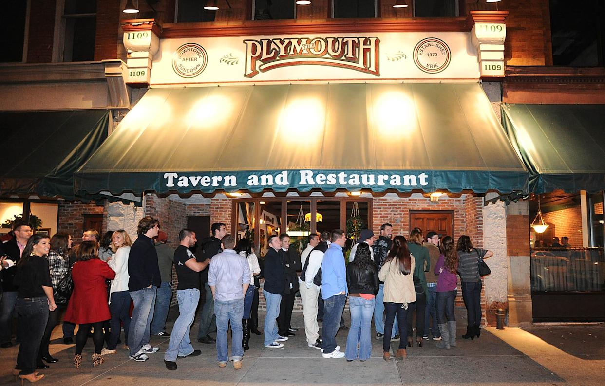 Thanksgiving Eve is traditionally one of the busiest nights of the year for bars, taverns and restaurants in Erie County including the Plymouth Tavern in downtown Erie, shown here on Nov. 25, 2011.