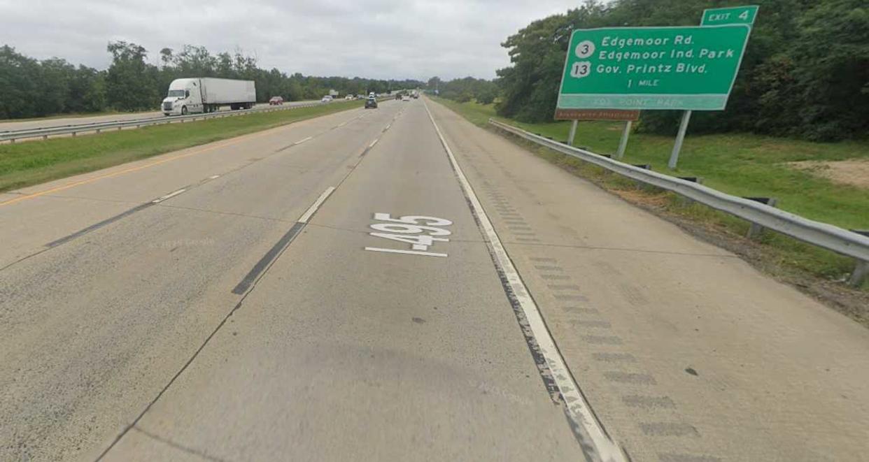 The area of I-495 where the fatal crash happened. 