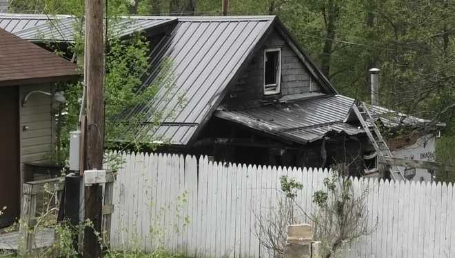 Home damaged by fire in Fayette County