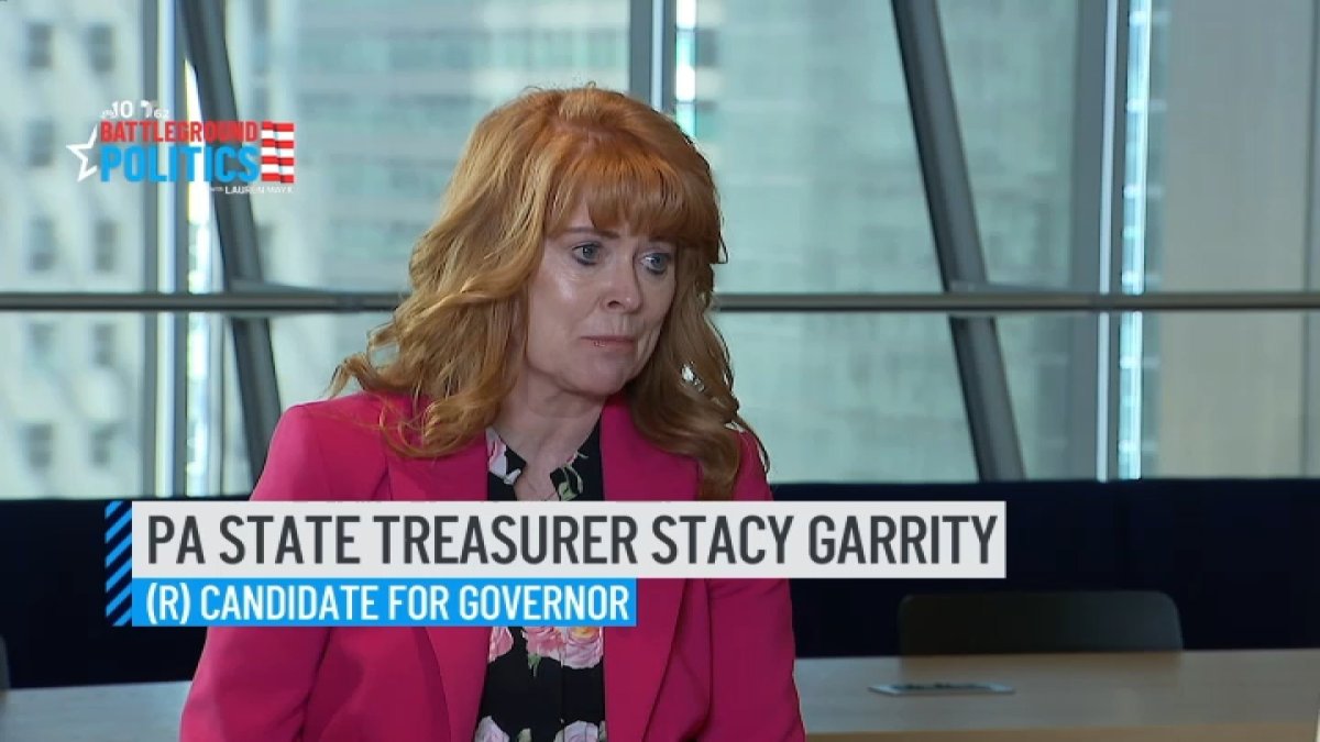 Pa. treasurer Stacy Garrity talks race for Pennsylvania Governor – NBC10 Philadelphia