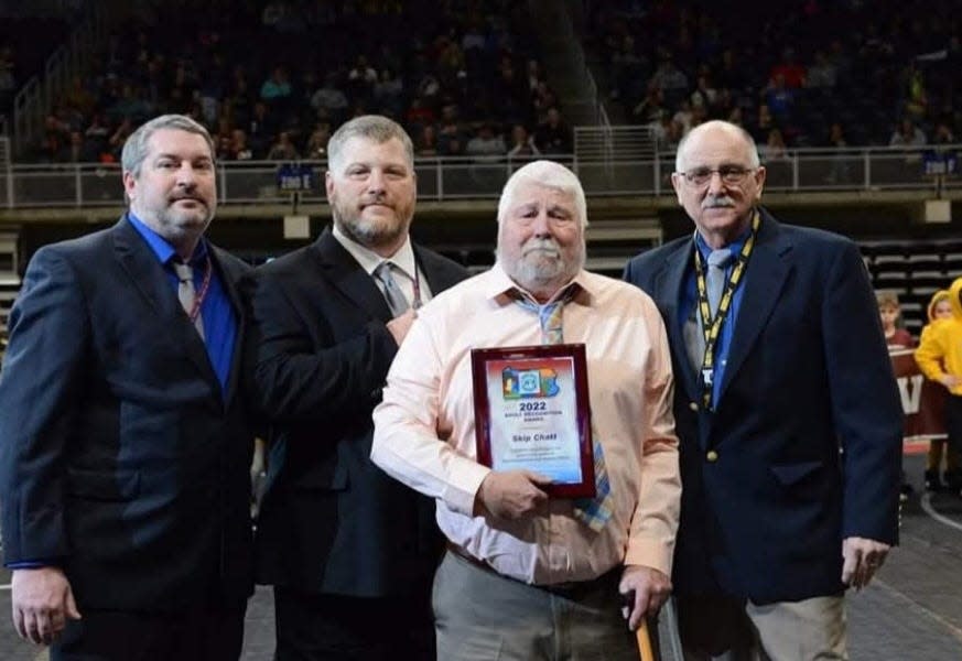 Pennsylvania Junior Wrestling awarded Skip Chatt its “Adult Recognition Award” in 2022 for his years of service to youth wrestling.
