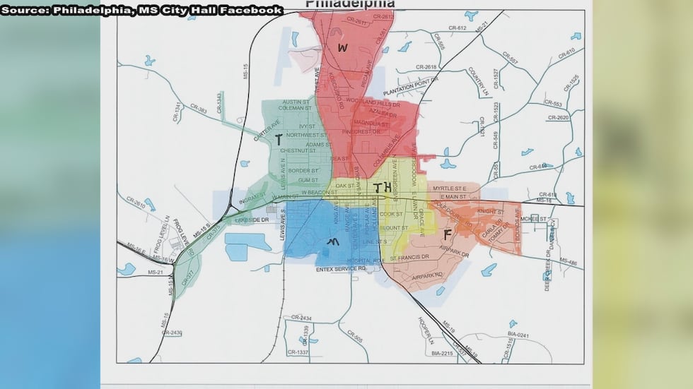 Routes and days of pickup are set to take place in Philadelphia, MS