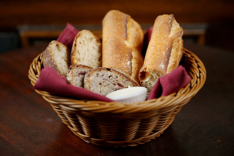 The bread basket is pictured at Parc in Philadelphia's Rittenhouse Square on Thursday, Sept. 12, 2019.
