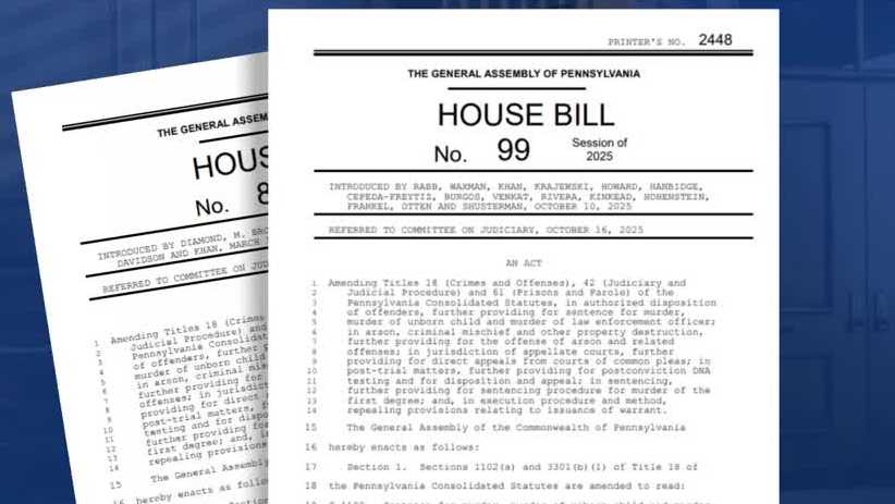 Pennsylvania bills aim to repeal death penalty