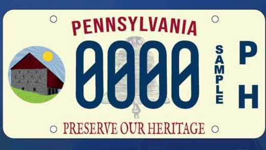 Pennsylvania introduces specialty license plate