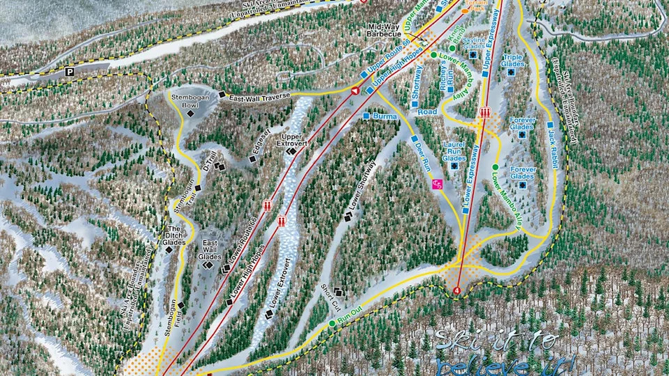 Blue Knob's trail map.<p>Blue Knob Resort</p>