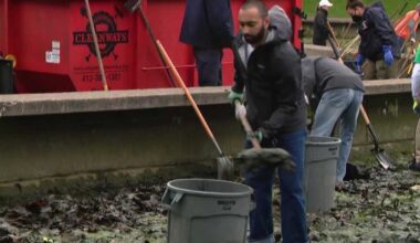 Volunteers clean Lake Elizabeth during What the Muck
