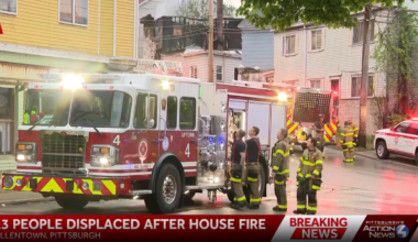 Fire rips through home in Pittsburgh's Allentown neighborhood