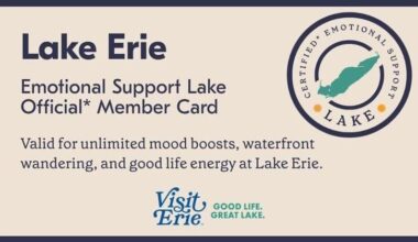 Lake Erie Officially Certified as an Emotional Support Lake | News