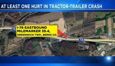 At least 1 hurt after multi-tractor-trailer crash on I-78 | Berks Regional News