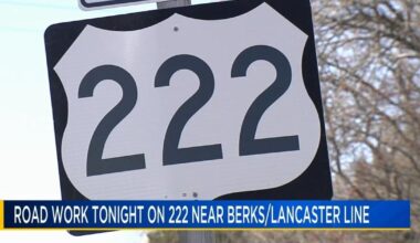 Lane restrictions tonight on Route 222 for pavement markers installation | Berks Regional News