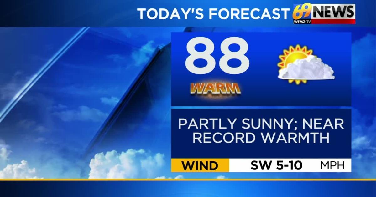 Challenging record warmth again Thursday; isolated shower/ storm possible tonight | Weather