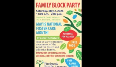 Pinebrook to celebrate National Foster Care Month with free community block party | Lehigh Valley Regional News