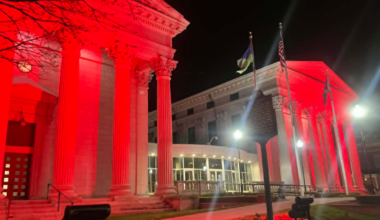 Erie County Courthouse Illuminated Red for Fallen Firefighters | News