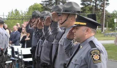 'We always have to remember the past': Pa. State Police honor those who have died in the line of duty | Bethelehm Area