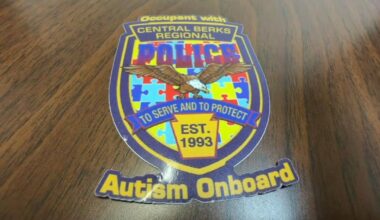 Central Berks Police adapt response for individuals with autism using stickers as visible indicators | Berks Regional News