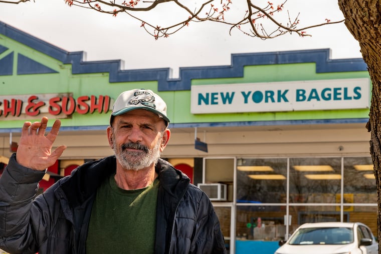 Nick Sammoudi poses outside New York Bagels in Overbrook Park Wednesday, Mar. 26, 2025. He owned the shop for 27 years before some of the customers tried to organize to remove the shop's Kosher status after he was found expressing criticism of Israel and sympathy for people in Gaza on his separate Arabic Facebook account. He sold the business last summer.