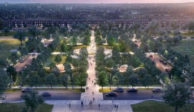 A rendering by architectural firm Nelson Byrd Woltz shows what a proposed redesign of the John Welsh Memorial Fountain in West Fairmount Park could look like.