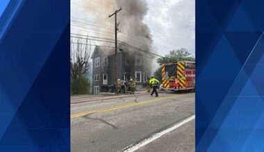 Home across street from Trinity High School in Washington, Pa. catches fire