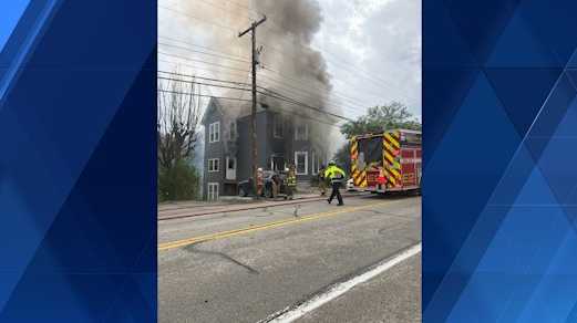 Home across street from Trinity High School in Washington, Pa. catches fire