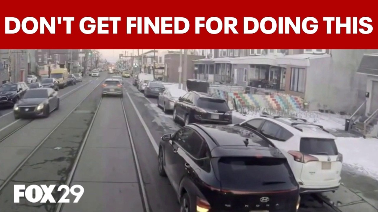 Philly starts ticketing double-parking in trolley lanes April 1