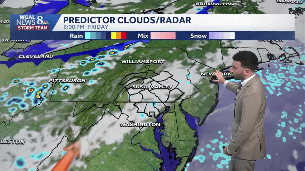 Much cooler this afternoon, 70s return tomorrow in south-central Pennsylvania