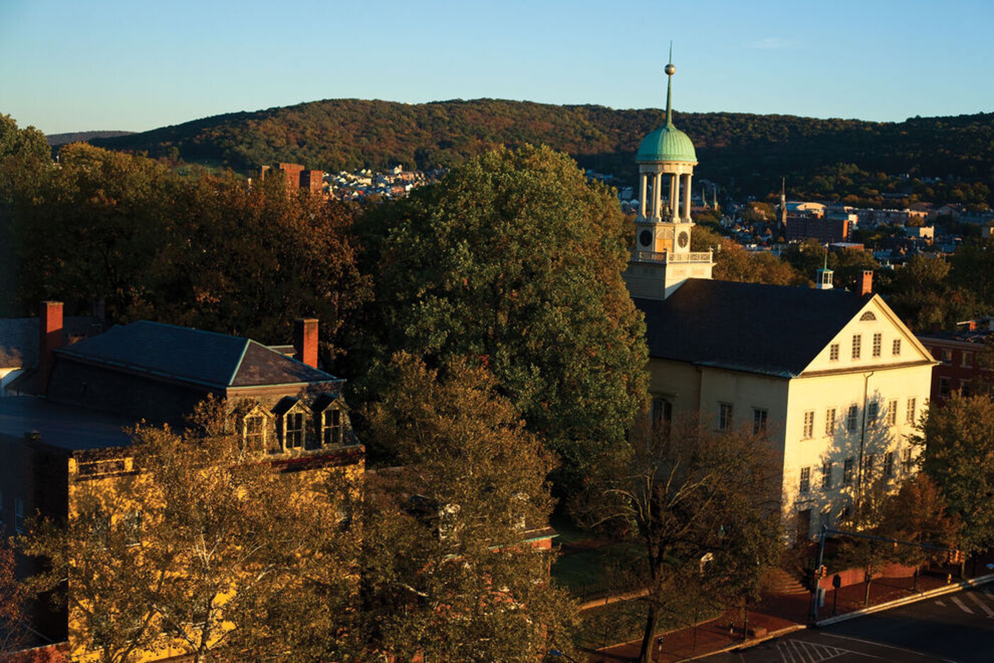 Visitors are invited to explore the city's Moravian district