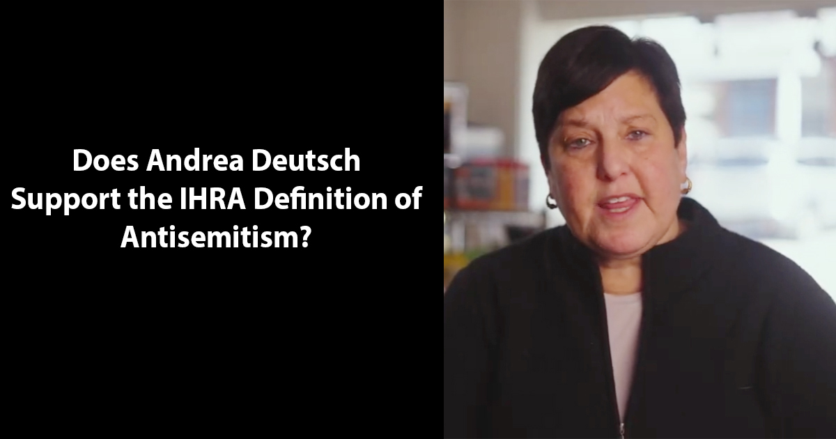 Does Andrea Deutsch Support the IHRA Definition of Antisemitism? | This Is Lower MerionDoes Andrea Deutsch Support the IHRA Definition of Antisemitism?