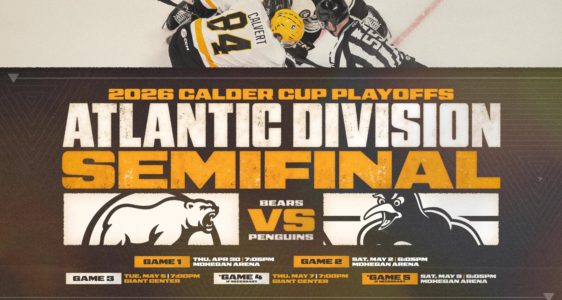 PENGUINS REVEAL ATLANTIC DIVISION SEMIFINALS SCHEDULE
