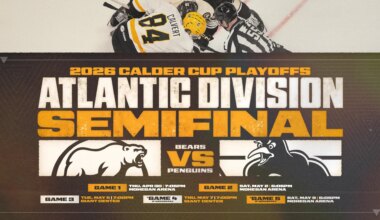 PENGUINS REVEAL ATLANTIC DIVISION SEMIFINALS SCHEDULE