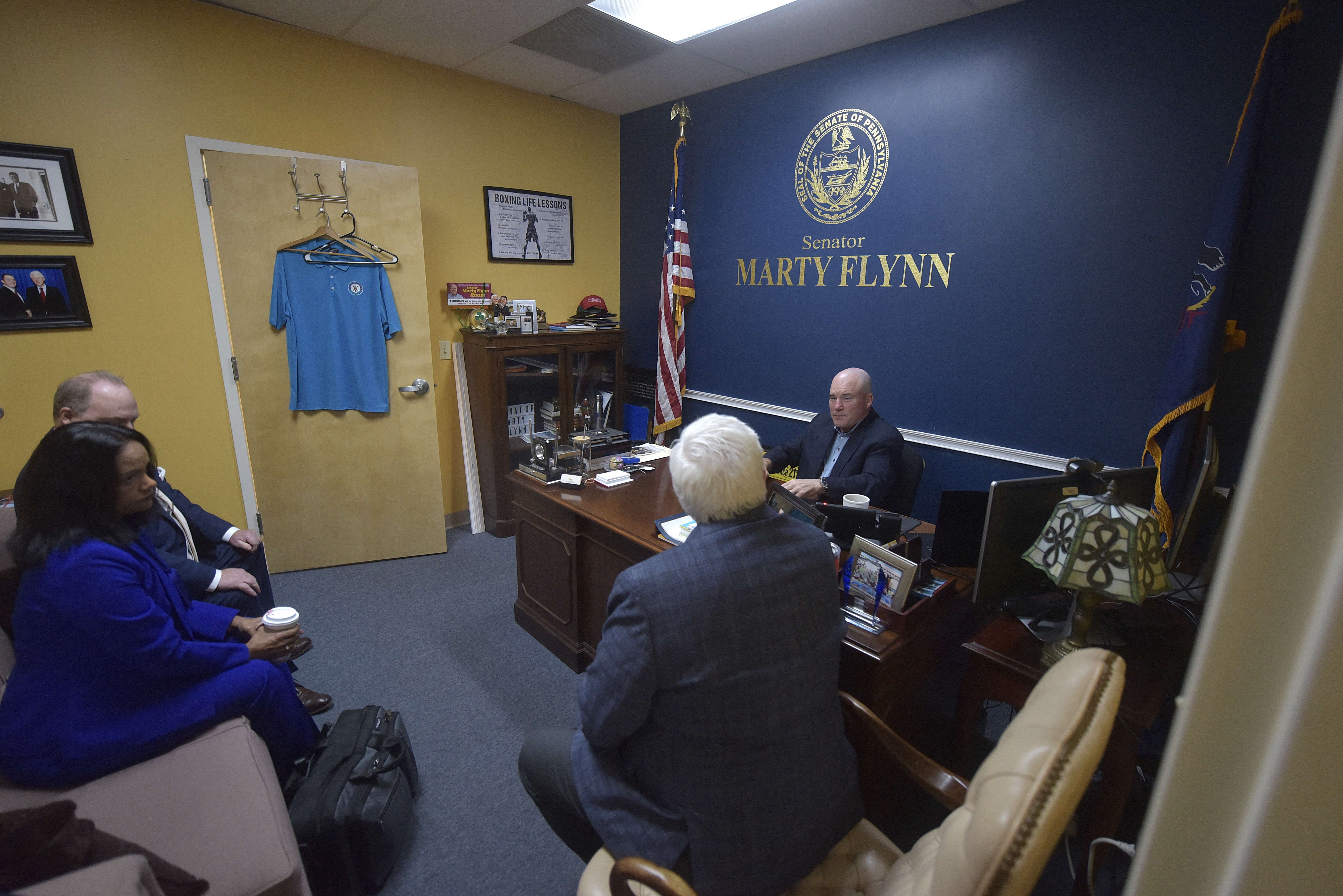 State Sen. Marty Flynn discuss health care with Tenor Health...
