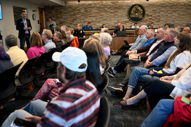 Over 50 people attended Thursday evening's State of the Town event in Erie. (Joel Solis/Staff Photographer)