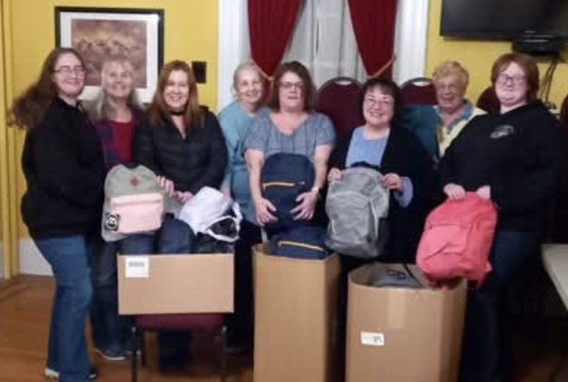 Upper Darby Marine Auxiliary collecting items for children's comfort bags