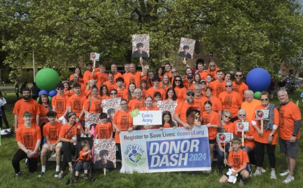 Family and friends of Cole Gatti had a team participate in last year's Gift of Life Dash and they plan to be there this Sunday. (COURTESY OF JENNIFER GATTI)