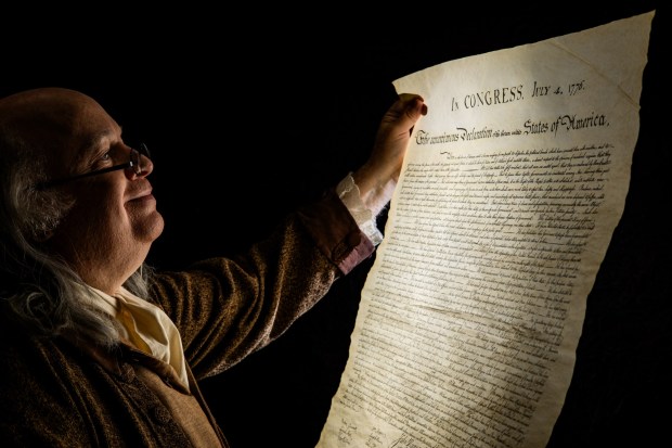 Brian Patrick Mulligan is part of the cast of "1776 The Musical," at the Walnut Street Theatre beginning previews on April 14, opens on April 22, and continues its limited engagement through May 31. Tickets are now on sale. (ASHLEY SMITH)