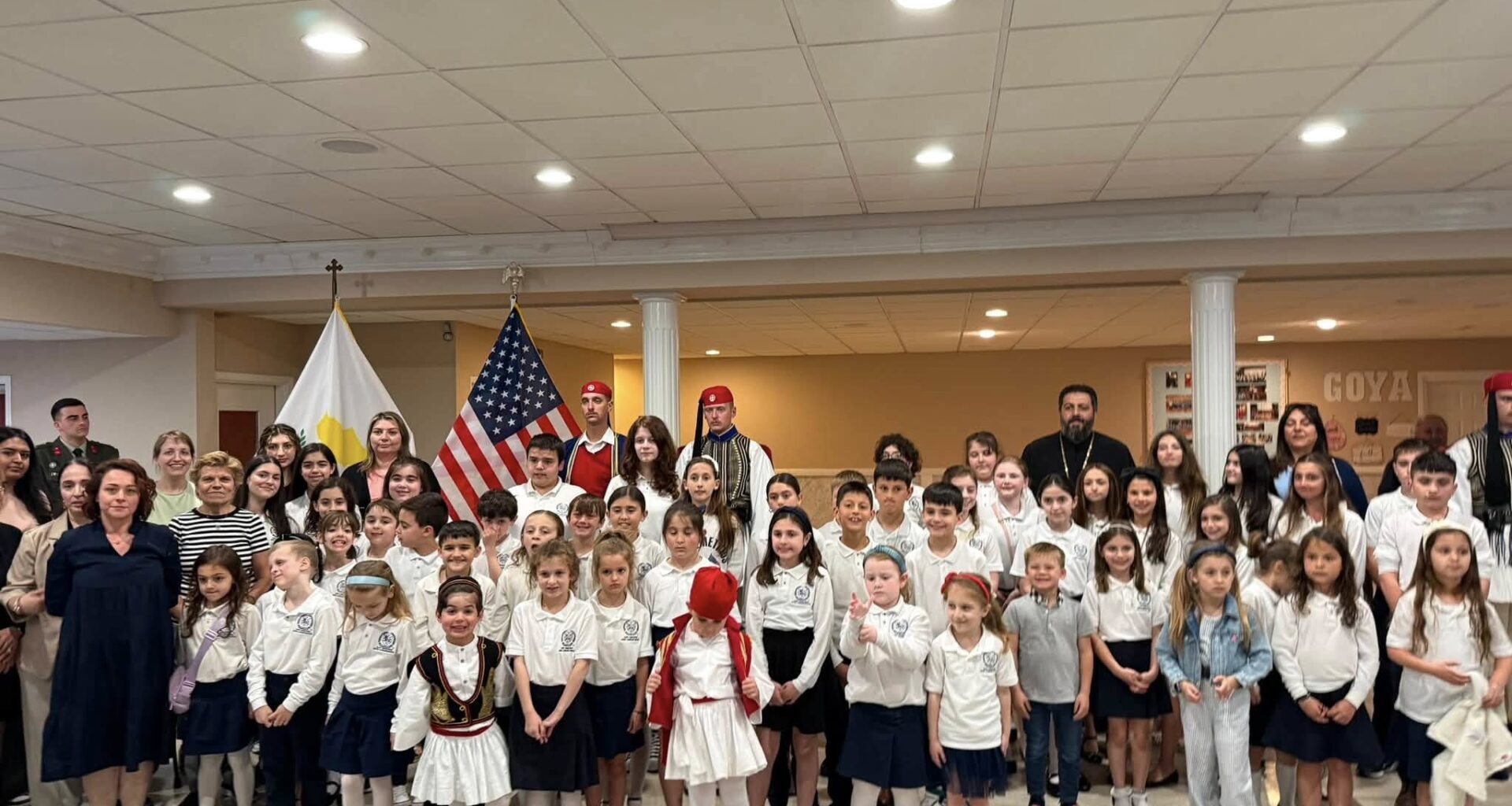 The Hellenic Presidential Guard, the Evzones, visited St. Demetrios Greek Orthodox Church in Upper Darby, PA, on April 23. Photo: Facebook