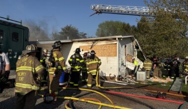 Firefighters rescue victim from 2-alarm house fire in Exeter