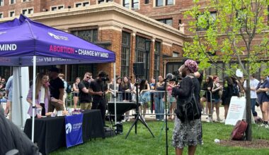 Anti-abortion activist Lydia Taylor Davis debates students on campus