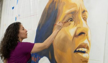 Artist to paint over image of César Chávez in Fairhill mural with portrait of Dolores Huerta