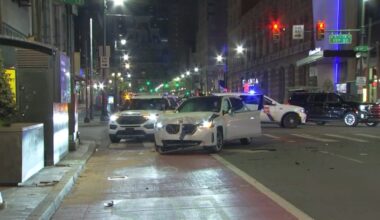 One hurt, one arrested in crash on Market Street – NBC10 Philadelphia